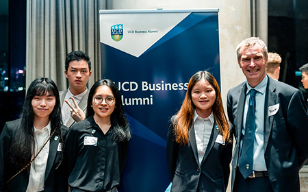 UCD alumni at a reception in Hong Kong