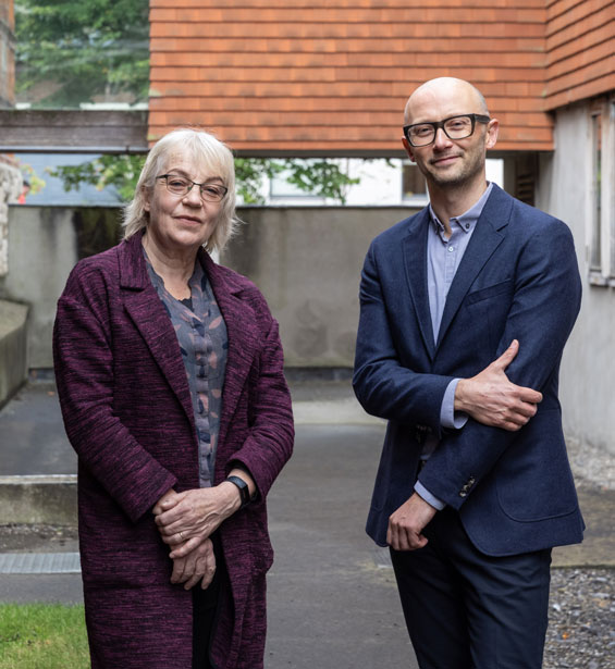 Dr. Karen Foley and Dr. Philip Crowe of the UCD School of APEP, photo by Ste Murray.