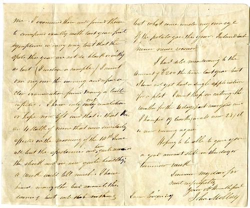 Letter to James Lenigan, page 4