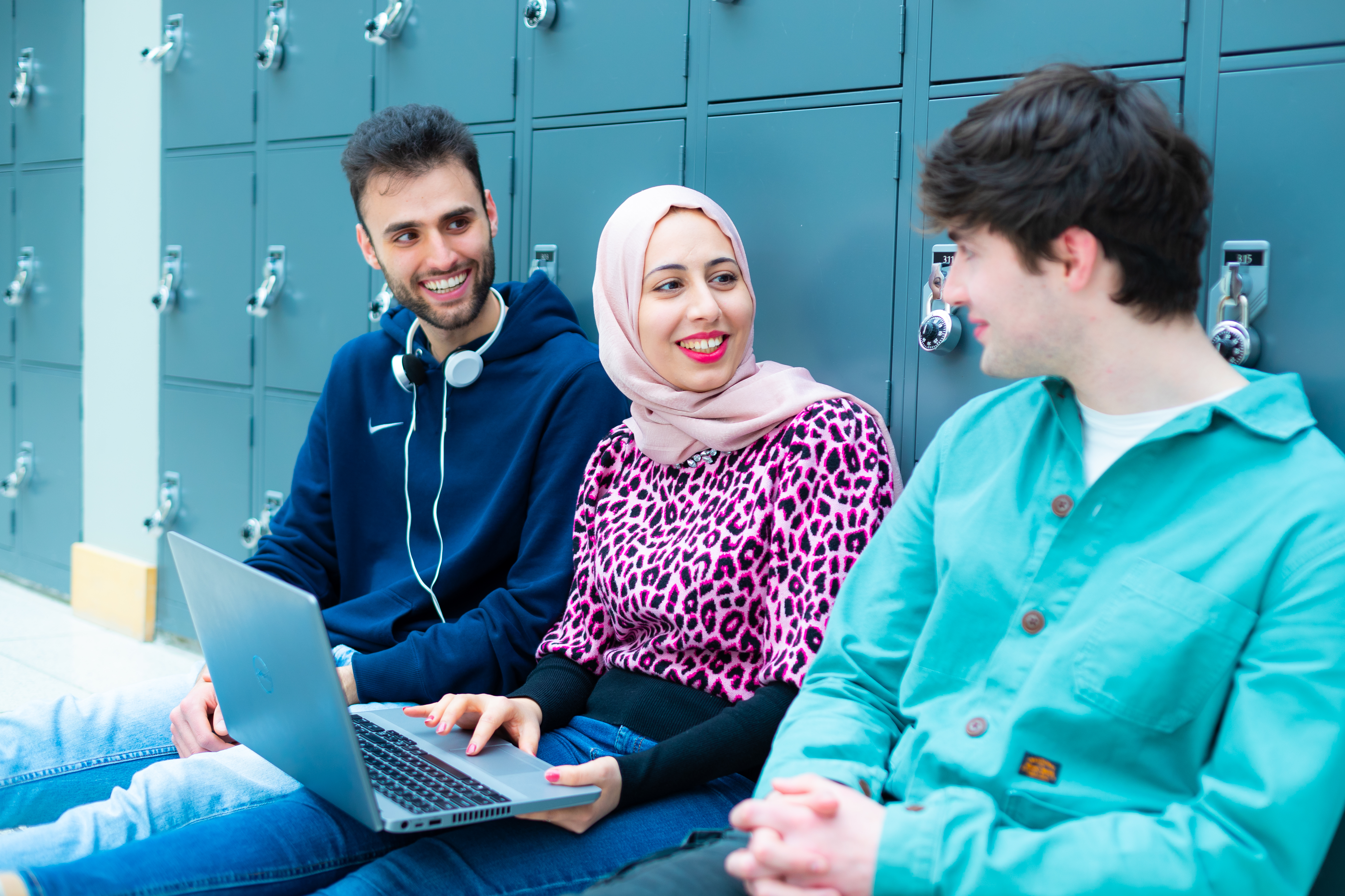 Students in Quinn - Lockers