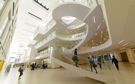 The stairs in the Science Centre