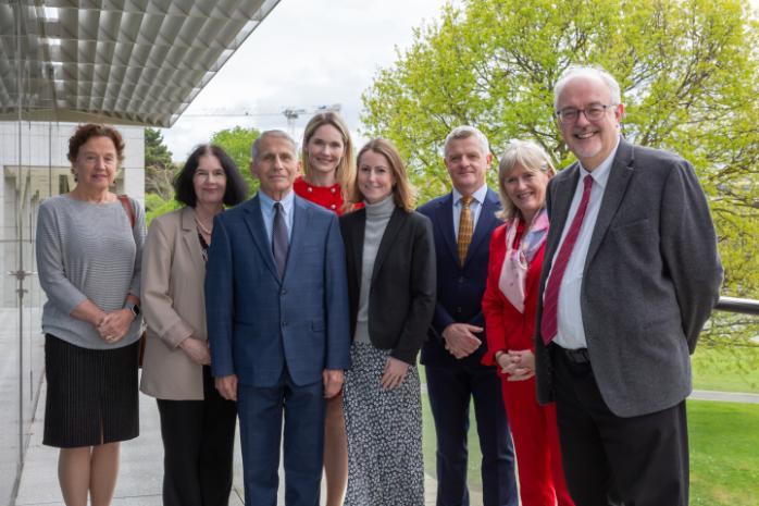 Dr Anthony Fauci with UCD School of Medicine representatives