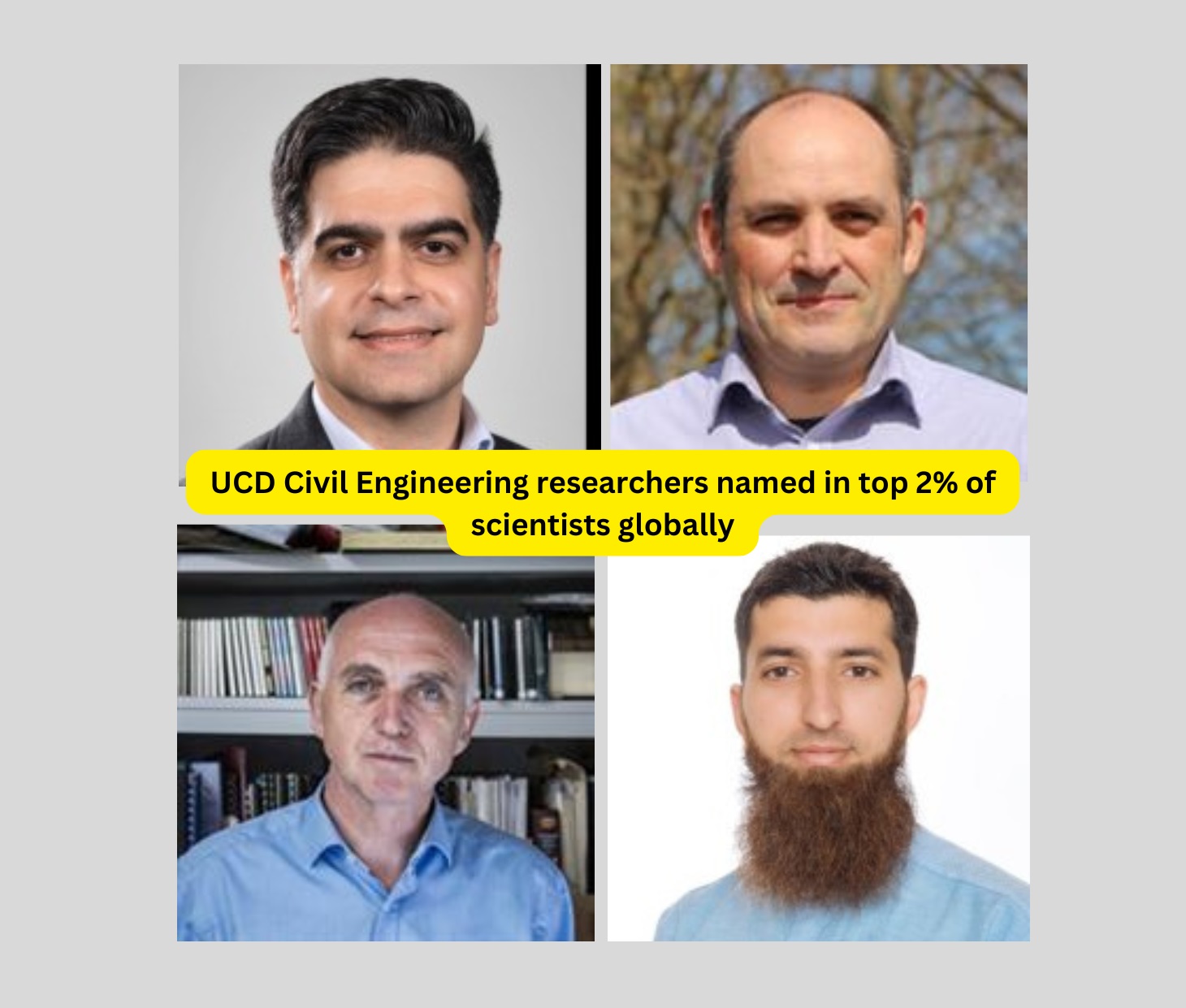 UCD Civil Engineering researchers named in top 2% of scientists globally