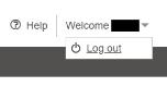 Log out option for Print Centre