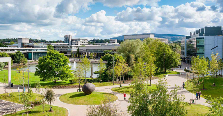 aerial view of the UCD campus