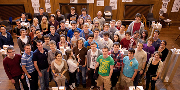 A group photo of Architecture students for the study with us section of the college site