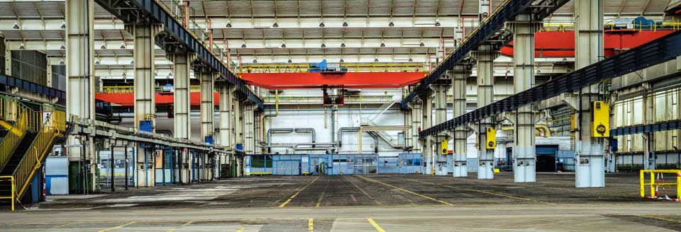 An image of an uncluttered factory floor