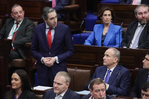 Simon Harris addressing first session of 34th Dáil