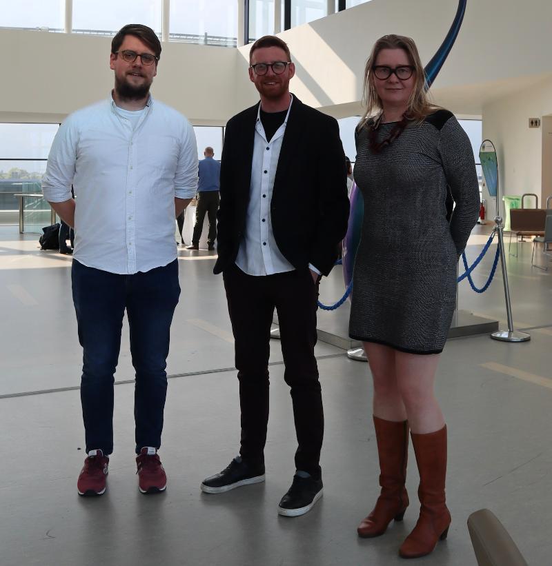 MESSAGE founders Tomas Buitendijk, Geertje Schuitema and Mark Coughlan