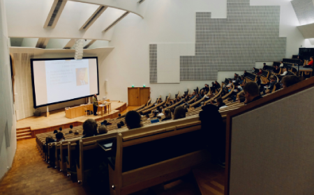 Auditorium with students