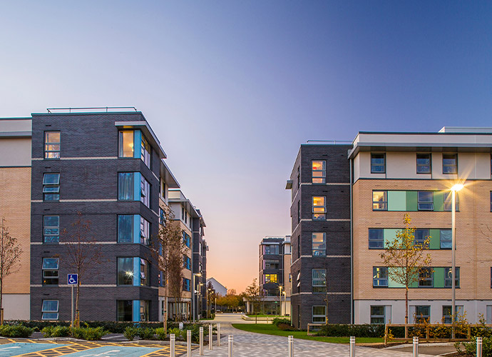 UCD student accommodation block in UCD.