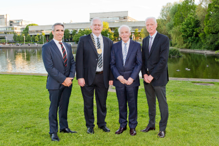 Assoc. Prof Gary O'Toole, Assoc. Prof Mick Molloy, Prof Patrick Boland and Prof Michael Keane