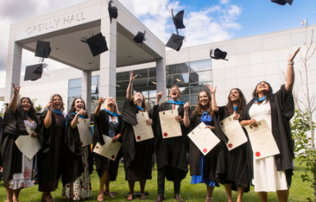 Medicine Conferring 2024 Students Throwing Hats