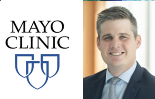 Dr. Jack McHugh, M.B.B.CH receives the J. Thomas Mangan MD. award for Clinical Excellence in Primary Healthcare from Mayo Clinic MN USA