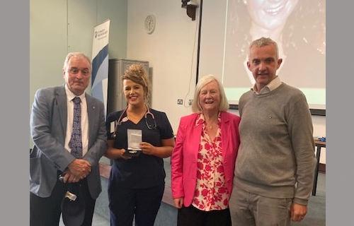 On Friday 8th July 2022 \'The Niamh Watters Medal\' 2022 was awarded to UCD School of Medicine Intern Dr. Gillian Douglas.