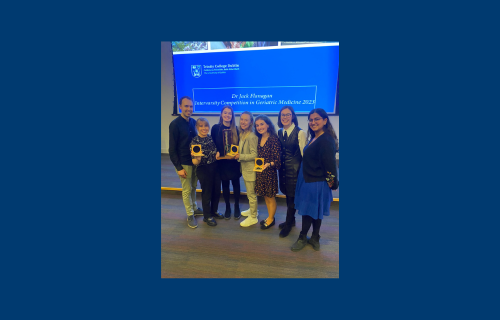 UCD final meds win Dr Jack Flanagan Medal in Gerontology 2023 