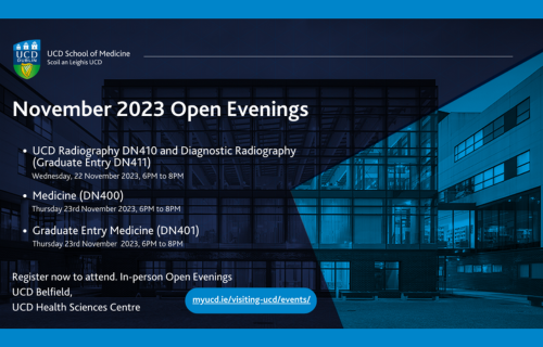Register Now to attend any of the School of Medicine Open Events taking place in November 2023