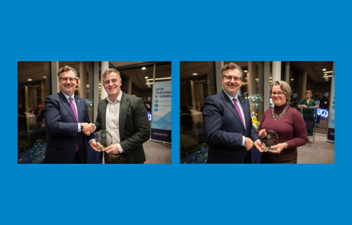 Dr Cian Davis and Associate Professor Mary Higgins awarded UCD Teaching and Learning Awards