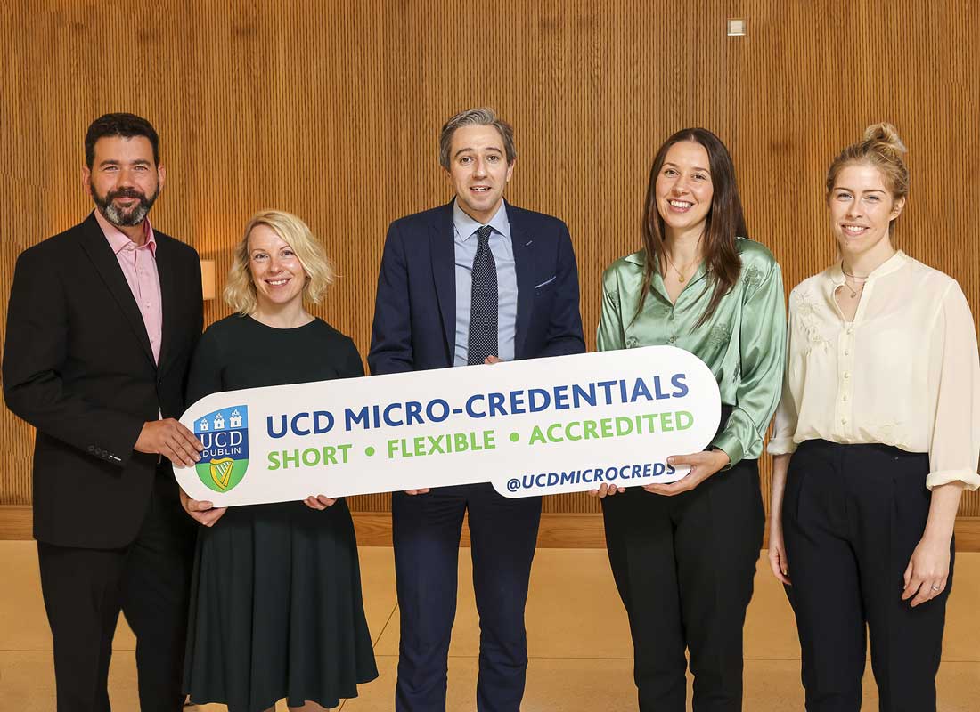 Simon Harris visiting UCD Microcredentials