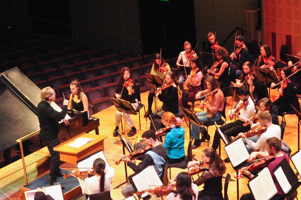 Rehearsal at NCH with Winifred Massey for Gershwin