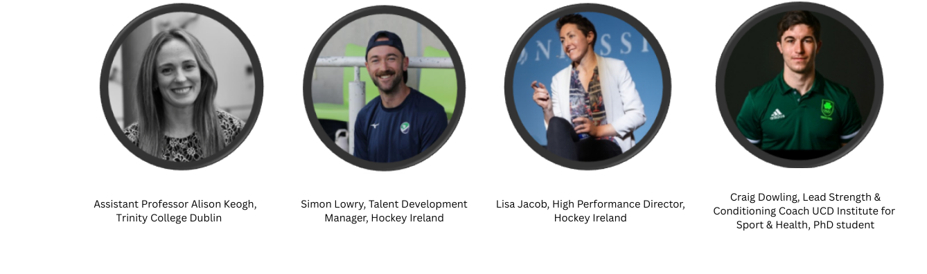 Pictures of people in circles with their names underneath