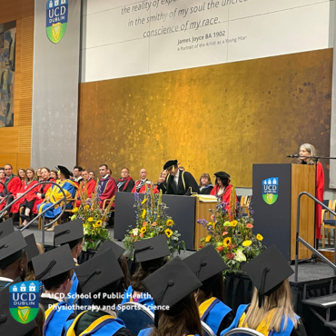 Academics at a graduation ceremony