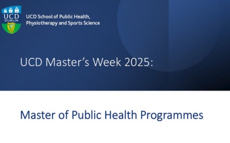 Cover image of a presentation in navy and white