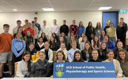 Group of UCD Physiotherapy students at orientation