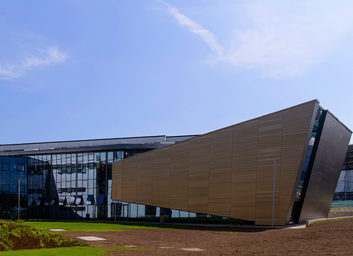 A view of a building on the UCD campus