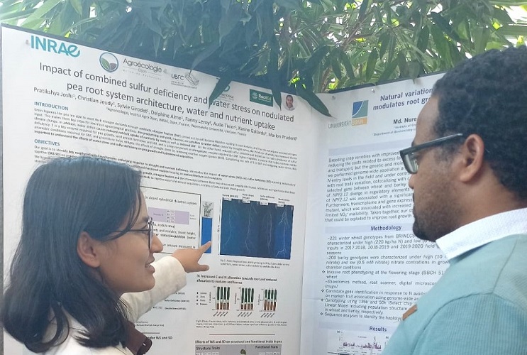 Pratikshya Joshi presenting her poster