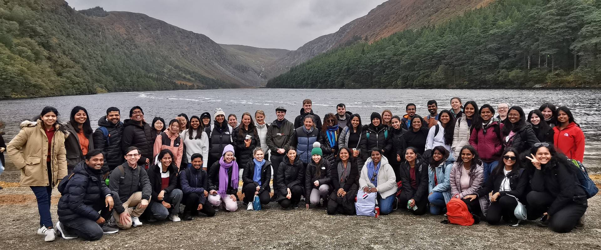 Student group in Glendalough