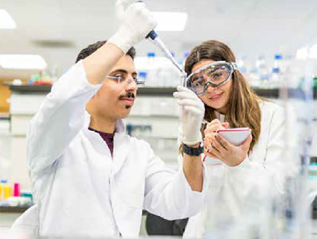 Students in a laboratory