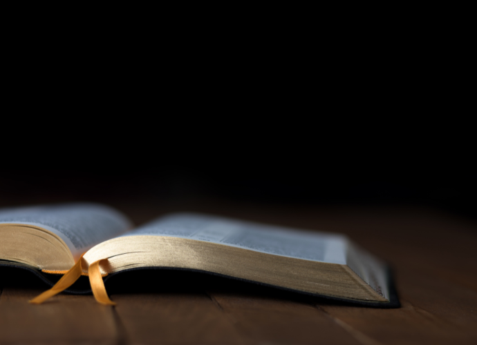 Book on table