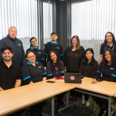 A group shot of the organisers, students and tutors