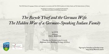 Book launch: The Bicycle Thief and the German Wife