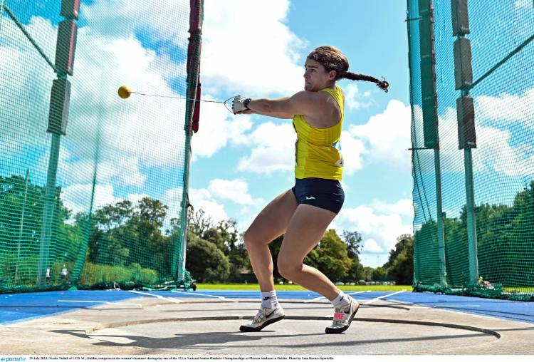 Nicola Tuthill at the National Track and Field Championships