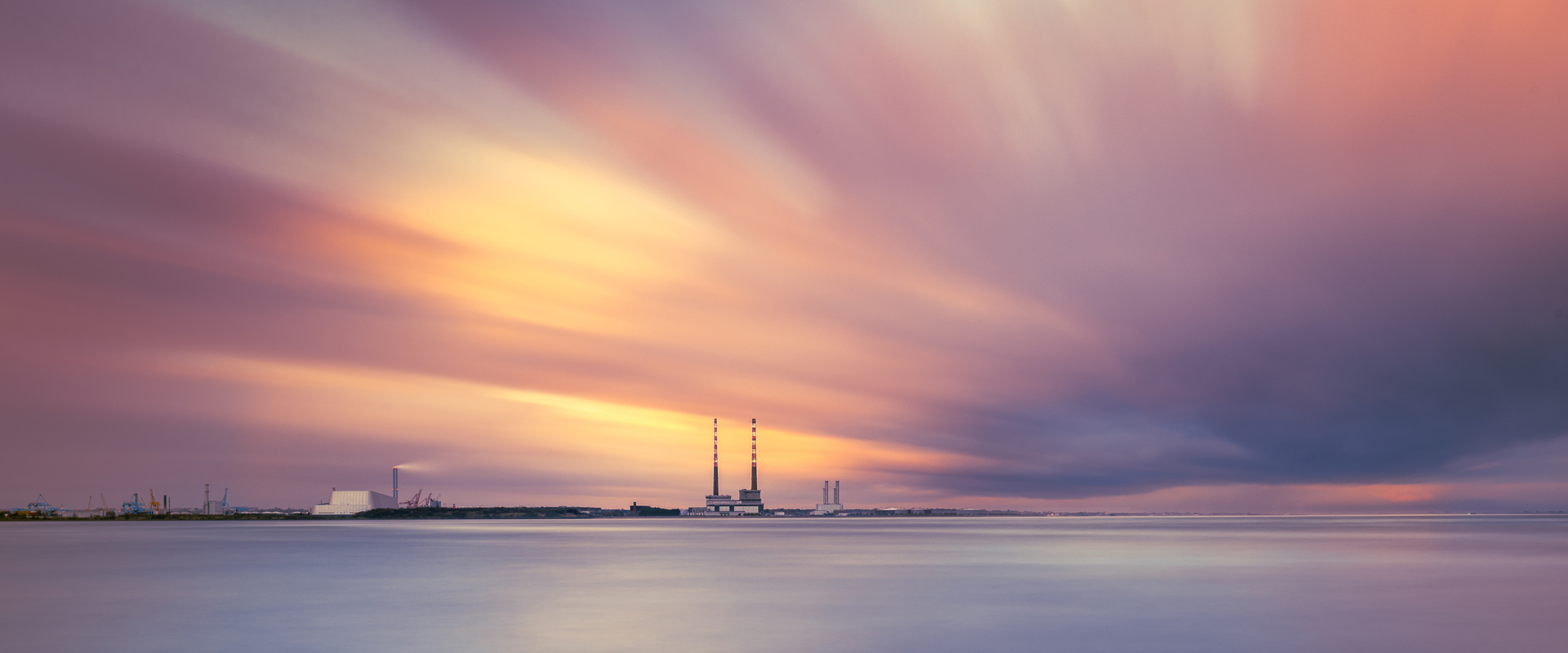 Image of Dublin at sunset