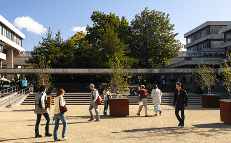 Students on the UCD Campus