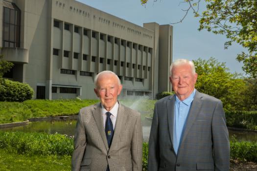 Peter and John Timoney at the Gluck Equine Research Centre in Kentucky