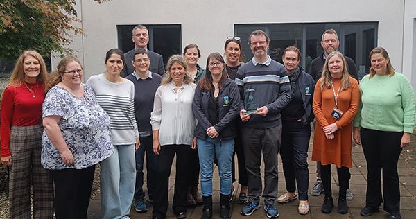 Recipients of the Dean's Inclusion Award pictured with Professor Rory Breathnach