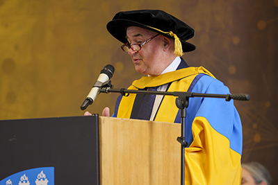 Dr Mike Magan addresses new Veterinary Medicine and Veterinary Nursing graduates at the UCD School of Veterinary Medicine Conferring Ceremony on 24 June 2024