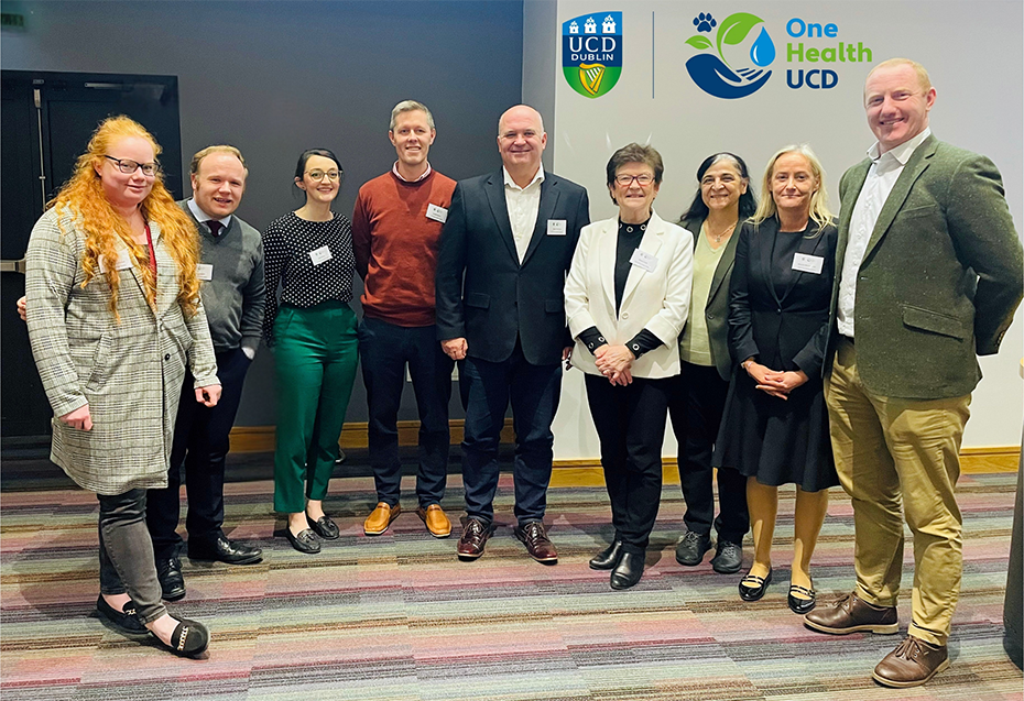 Pictured from left to right are Maeve Louise Farrell, Karl Conyard, Orla Byrne, Gerald Barry, Tony Holohan, Mary Codd, Chadia Wannous, Niamh McLoughlin and Barry McMahon